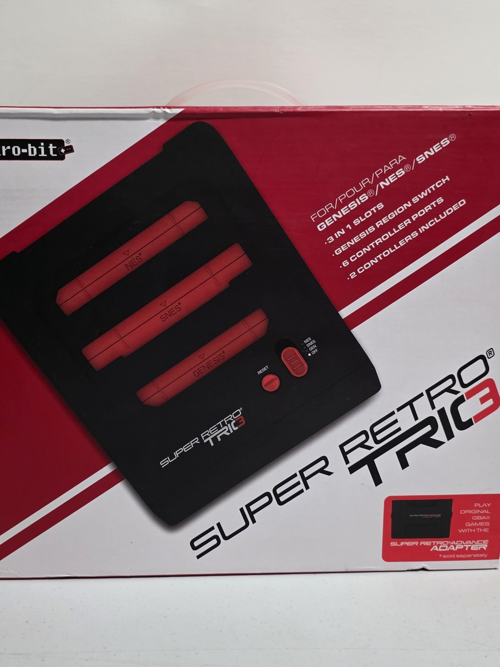 Super Retro Trio 3 Gaming Console - Black/Red